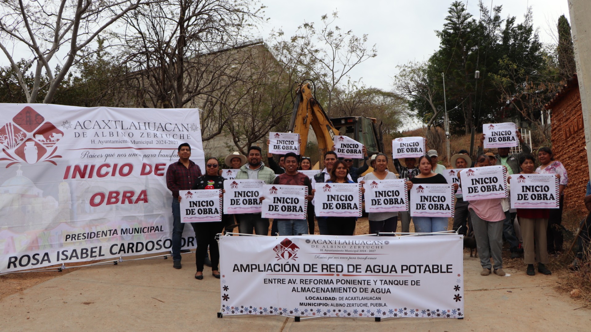 INICIO DE OBRA DE AMPLIACION DE AGUA POTABLE EN AV. REFORMA.